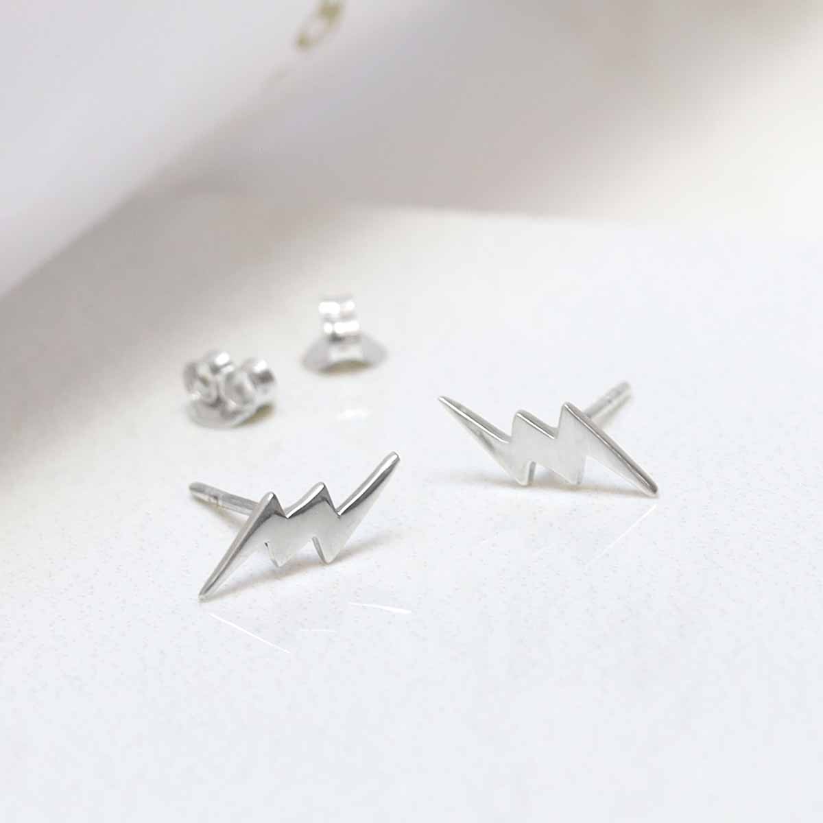 Sterling Silver Zeus Studs