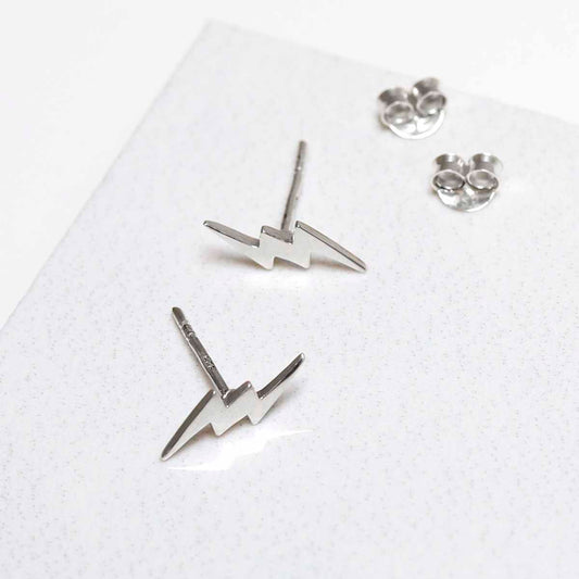 ML858 Sterling Silver Zeus Studs 4