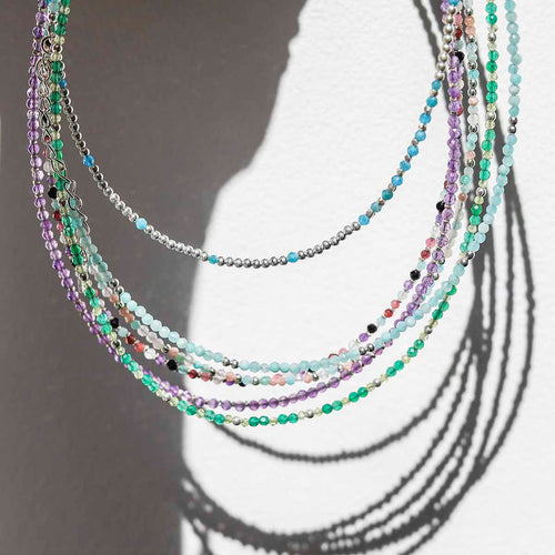 gemstone beaded necklace group 4