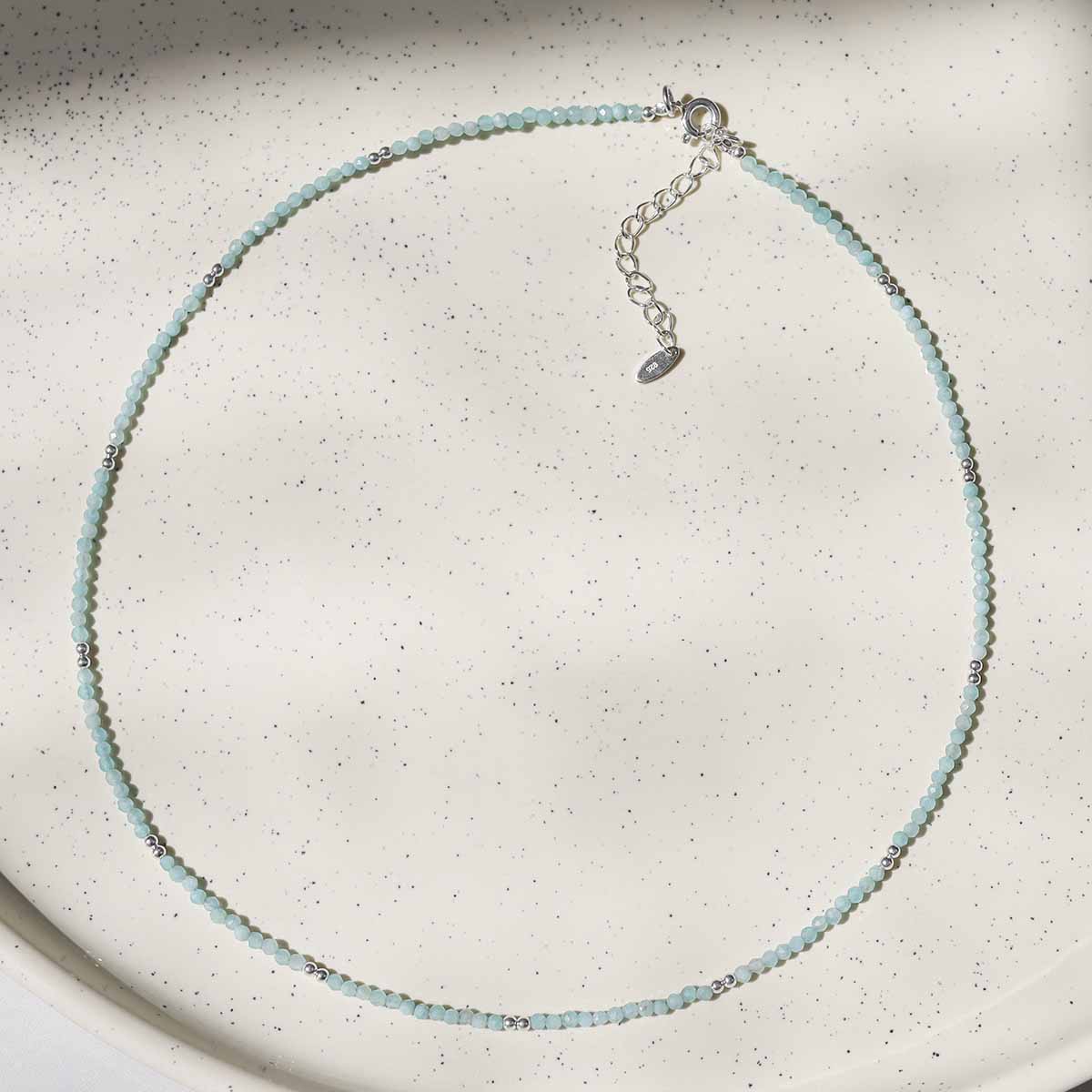 Amazonite Gemstone Beaded Necklace