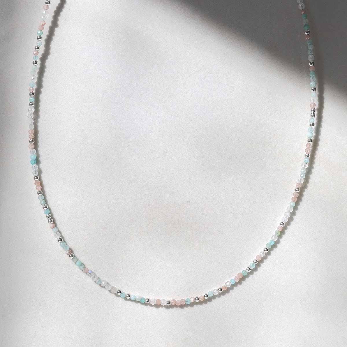 Sunrise Mixed Gemstone Beaded Necklace