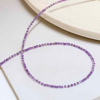 ML845 Amethyst Gemstone Beaded Necklace 1