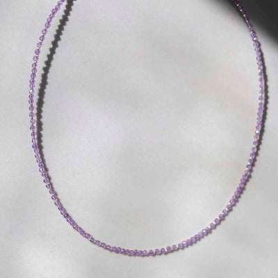 ML845 Amethyst Gemstone Beaded Necklace 6
