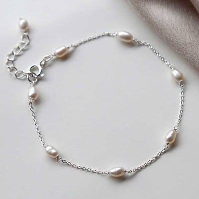 MK813A STERLING SILVER DEW DROP PEARL ANKLET 1110x1110 2