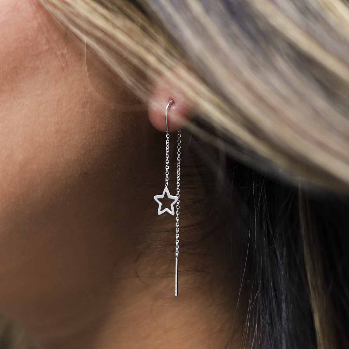 Sterling Silver Popstar Threaders