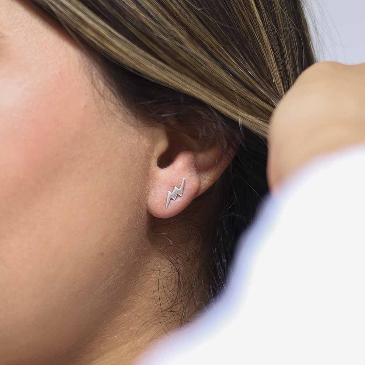 Sterling Silver Zeus Studs