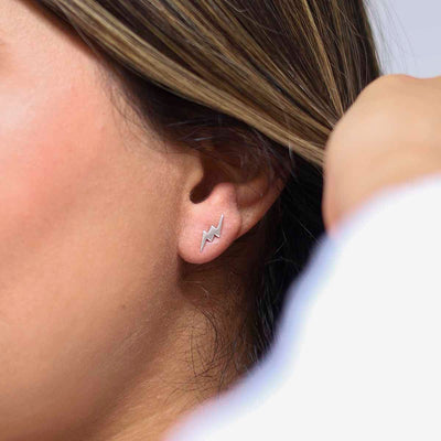 ML858 Sterling Silver Zeus Studs Model