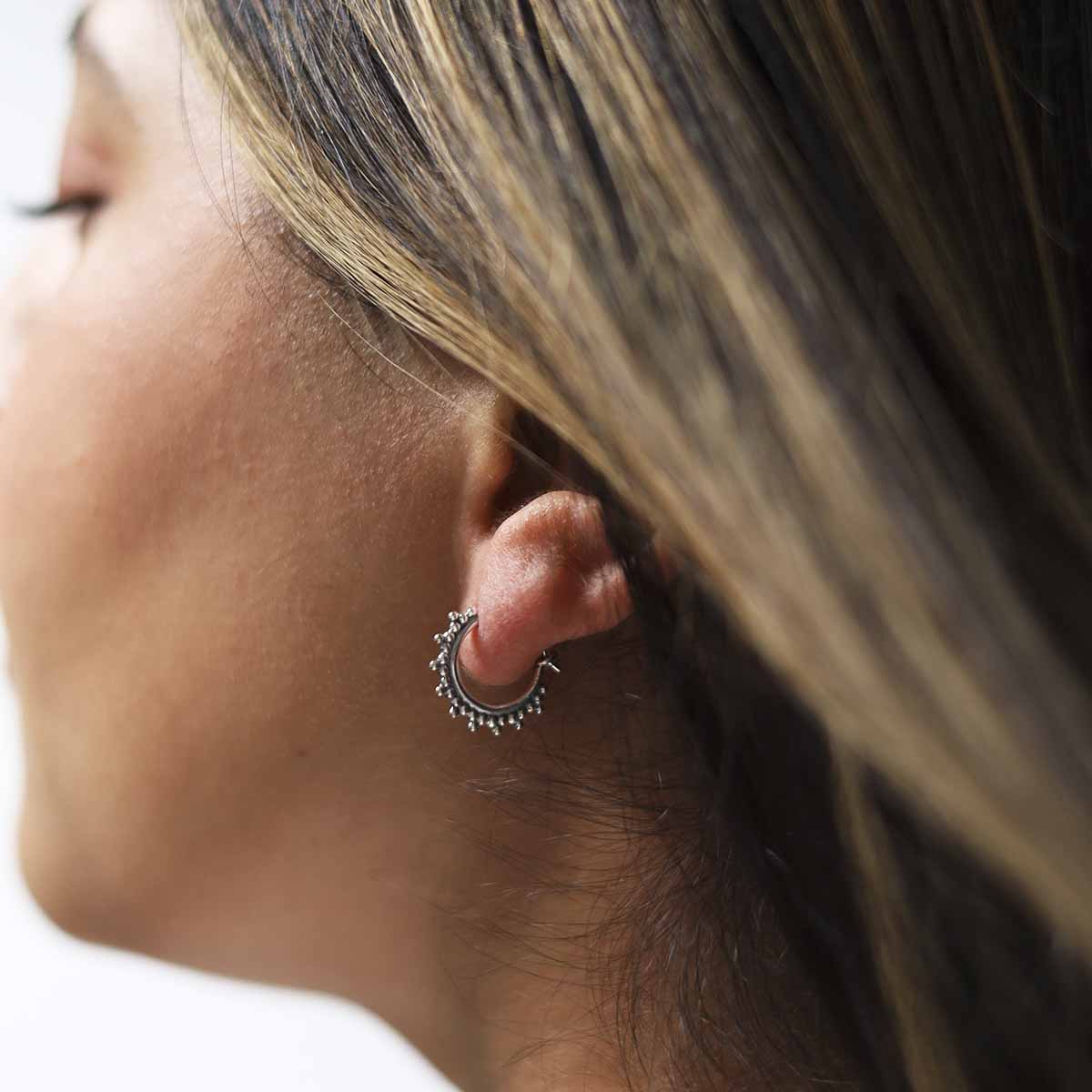 Sterling Silver Tangier Hoops
