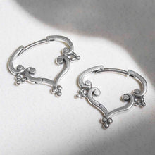 ML839 Sterling Silver Lamp Earrings 2