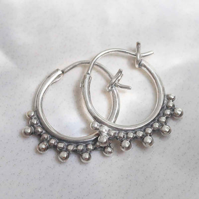 ML985 Sterling Silver Paradise Hoops 3