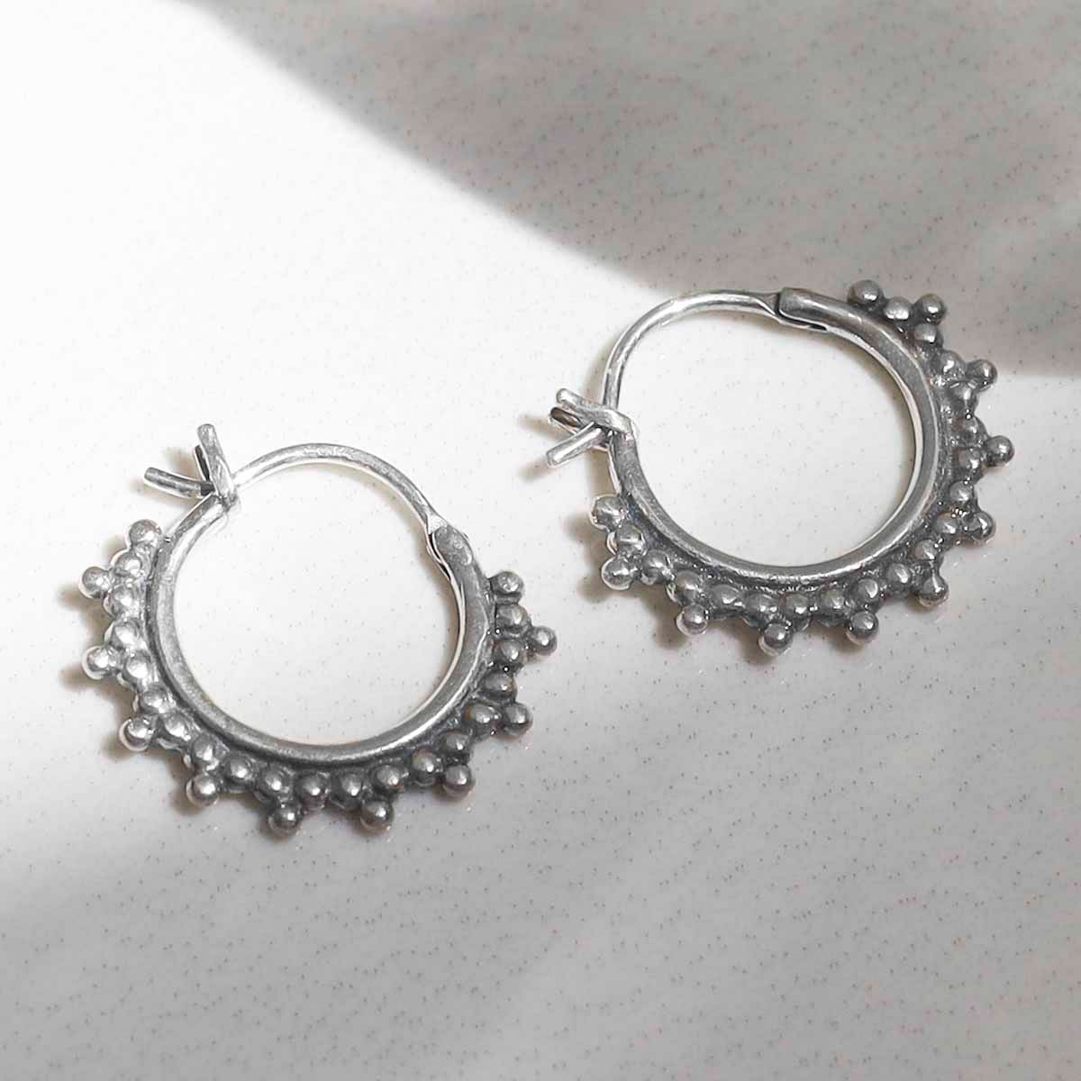 Sterling Silver Tangier Hoops