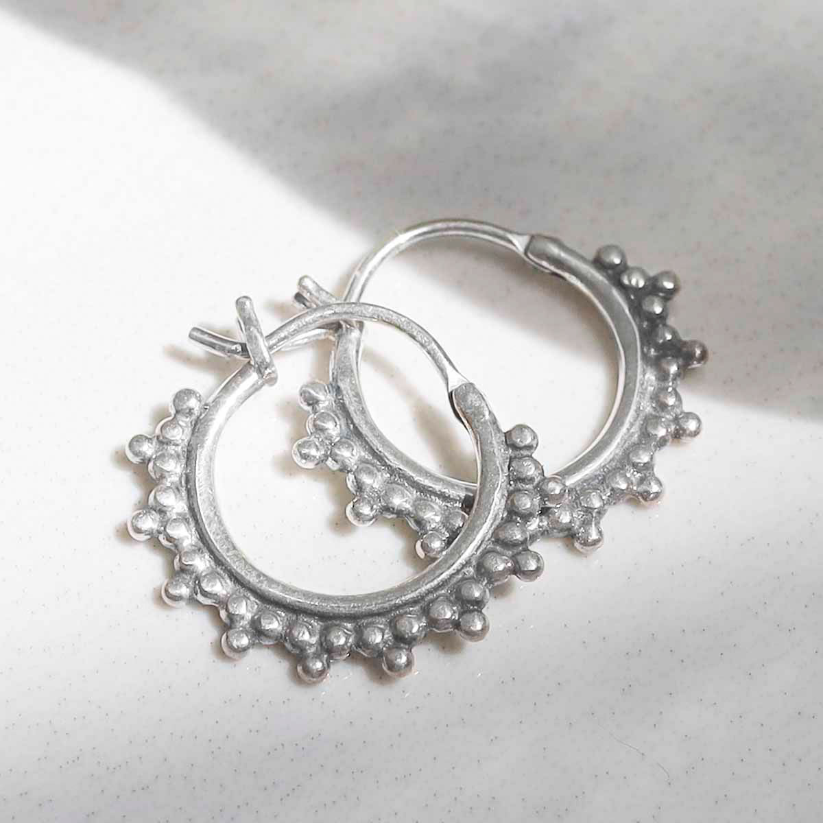 Sterling Silver Tangier Hoops