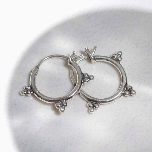 ML992 Sterling Silver Tangier Hoops 5