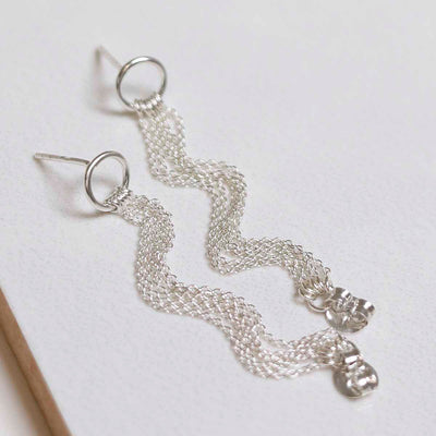 ML766 Sterling Silver Multi Chain Studs 1