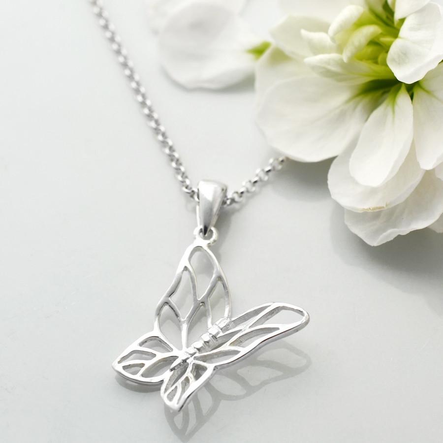 Silver Butterfly Jewellery Set