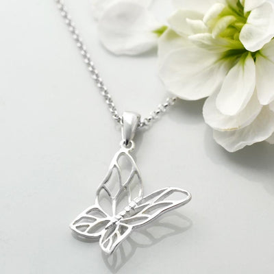 MJ0154N Silver Butterfly Necklace 3 a362faba 64a9 494d b4a9 f2d3681d8b0c