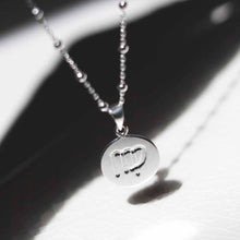 MS1189S  Sterling Silver Virgo Star Sign Necklace 1