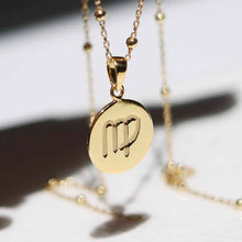 MS1196G Gold Plated Sterling Silver Virgo Star Sign Necklace 1