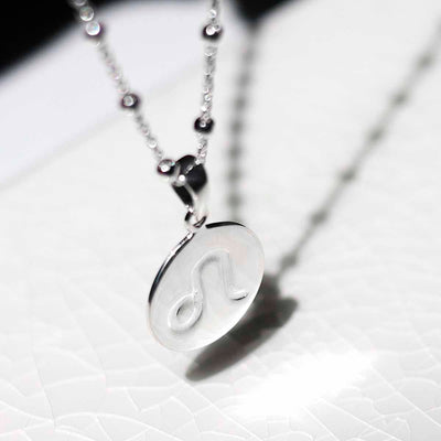 MS1208S Sterling Silver Leo Star Sign Necklace 2