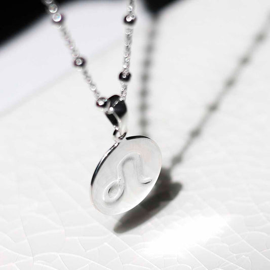 MS1208S Sterling Silver Leo Star Sign Necklace 2