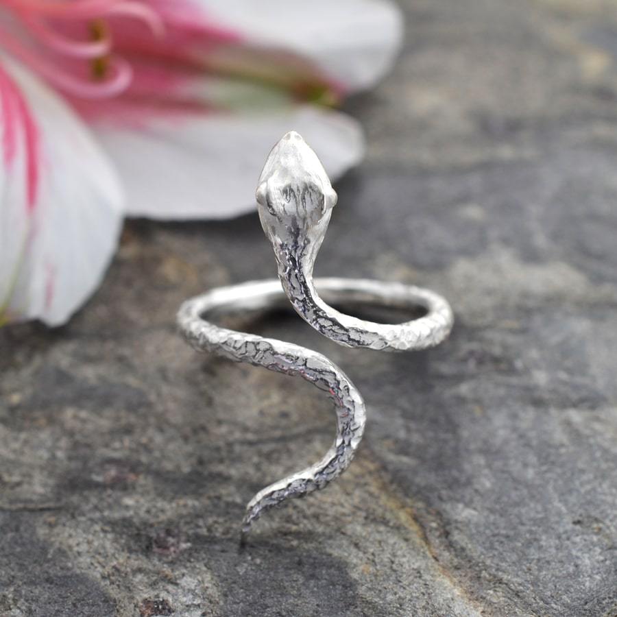 Sterling Silver Snake Ring
