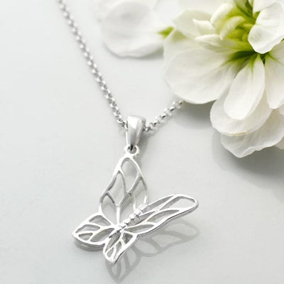 MB094P SILVERBUTTERFLYNECKLACE 002