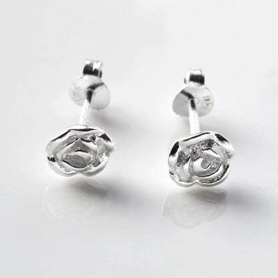 English Rose Silver Stud Earrings MJ0231 6