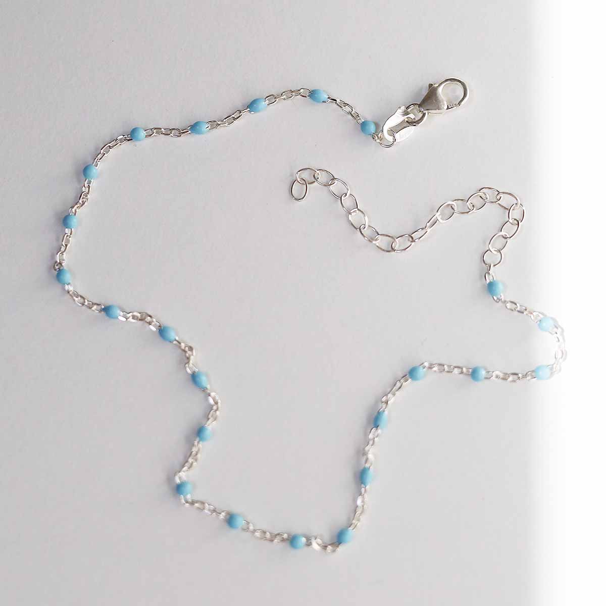 Sterling Silver Turquoise Anklet