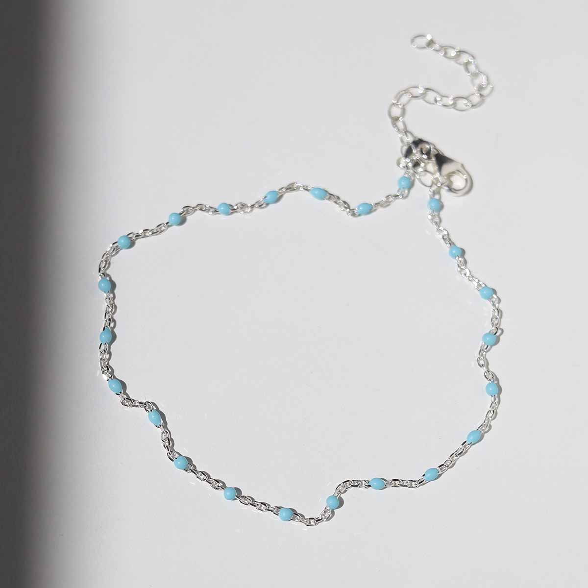 Sterling Silver Turquoise Anklet