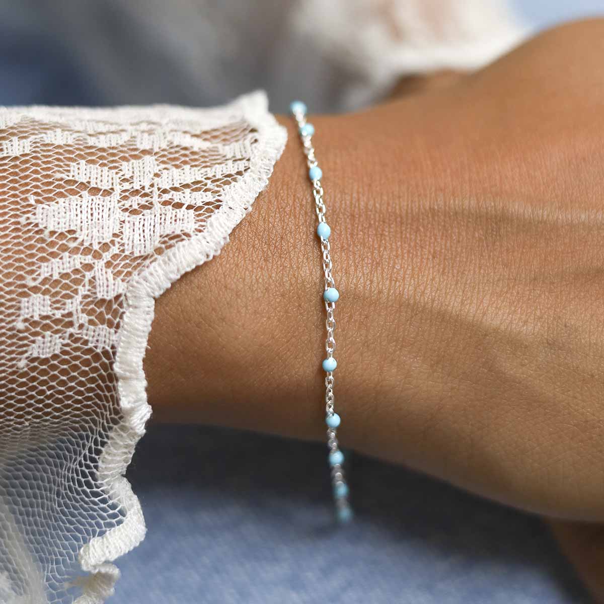 Sterling Silver Turquoise Bracelet