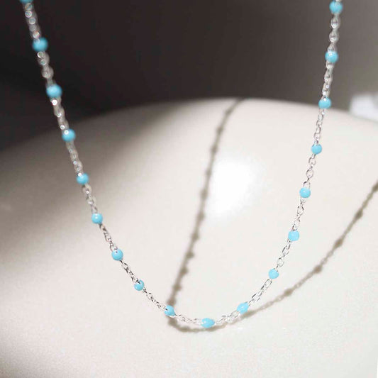 MV1344N Sterling Silver Turquoise Necklace 2