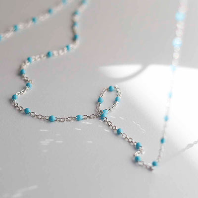 MV1344N Sterling Silver Turquoise Necklace 4