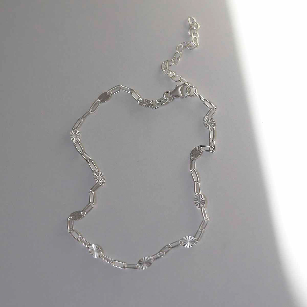 Sterling Silver Shimmer Anklet