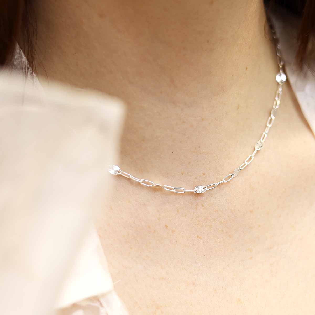 Sterling Silver Shimmer Necklace