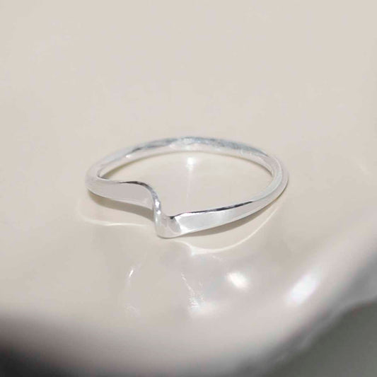 ML749 Sterling Silver Twisted Midi Ring 1