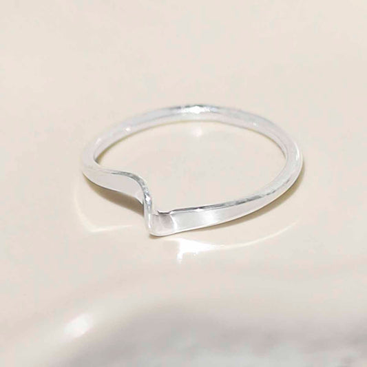 ML749 Sterling Silver Twisted Midi Ring 4
