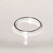ML751 Sterling Silver Flat Midi Ring 1