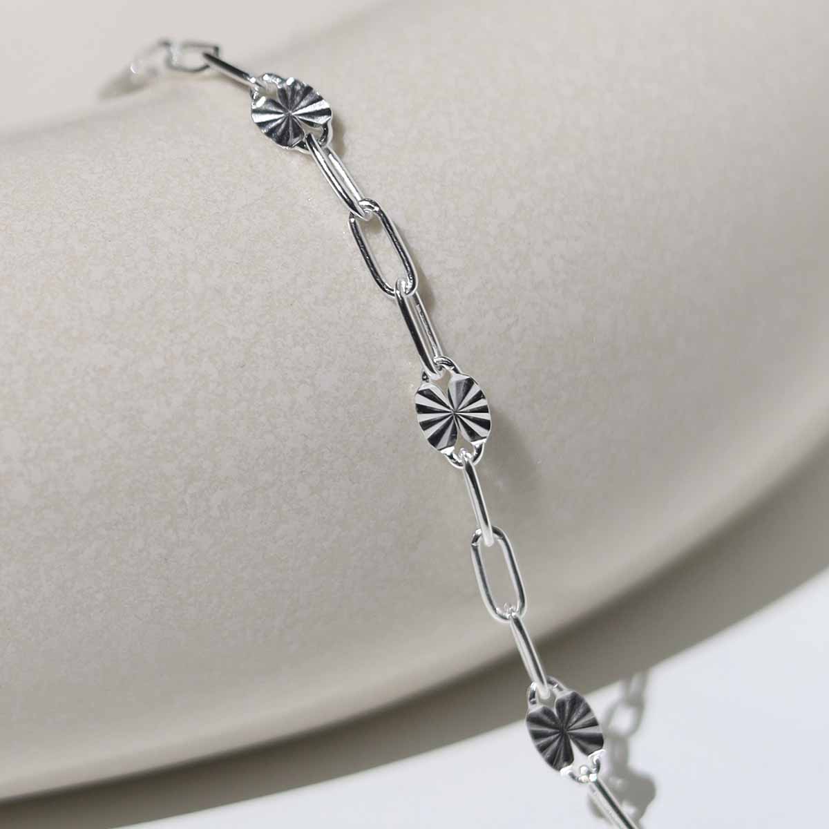 Sterling Silver Shimmer Anklet