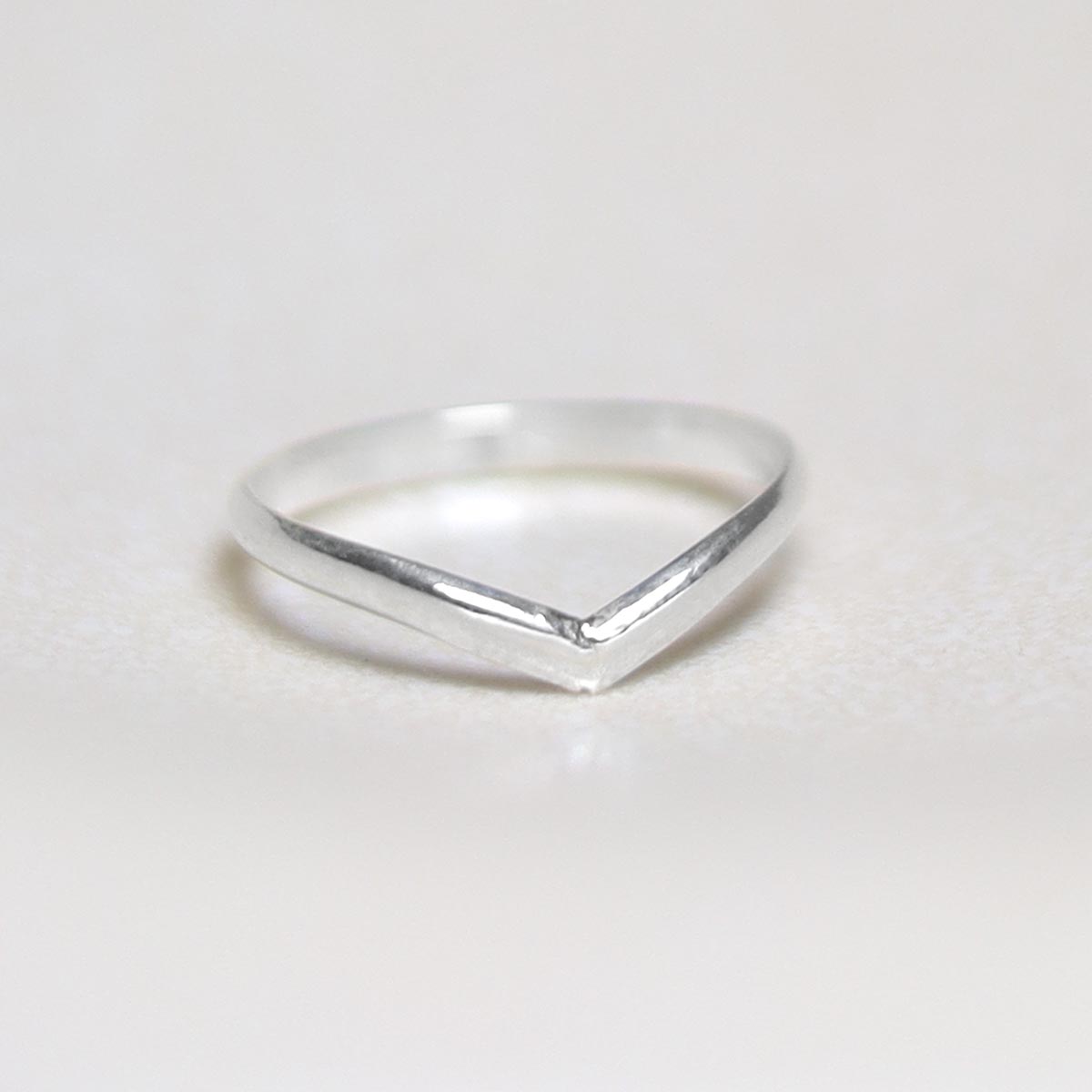 Sterling Silver Wishbone Midi Ring