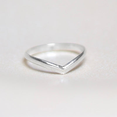 ML752 Sterling Silver Wishbone Midi Ring 2