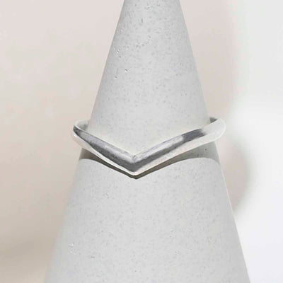 ML752 Sterling Silver Wishbone Midi Ring 1