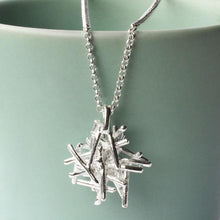 Silver Twig Stack Necklace MJ0237 2