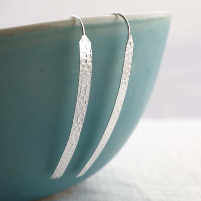 MJ0096 Silver urban Armour earrings 1