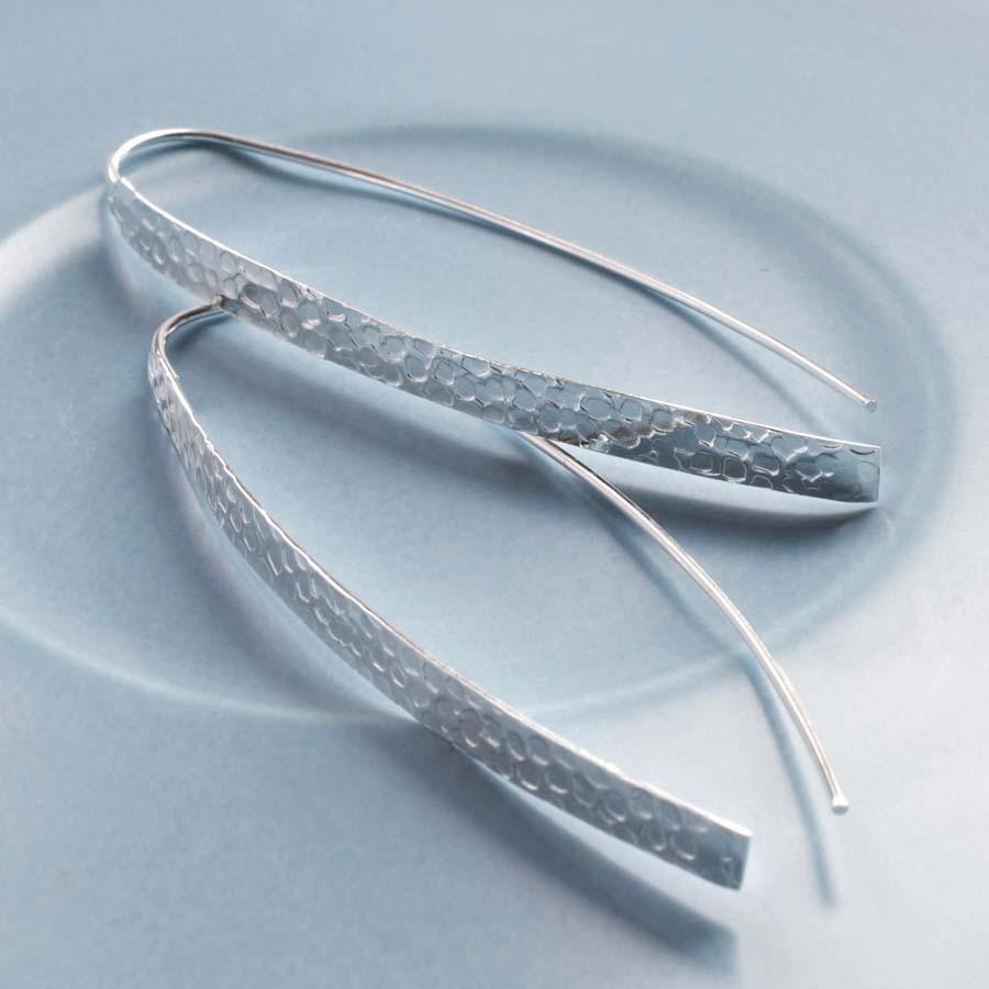 Sterling Silver Urban Armour Drop Earrings
