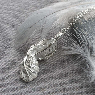 MB064R SILVERFURLFEATHERNECKLACE 006