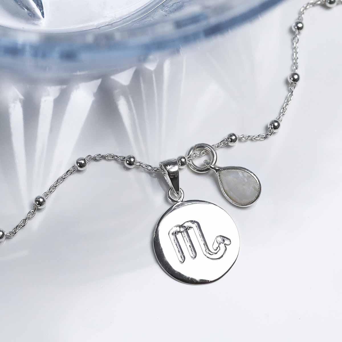 Sterling Silver Scorpio Star Sign Necklace