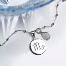 MS1192S Sterling Silver Scorpio Star Sign Necklace 1