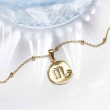 MS1192G Gold Plated Sterling Silver Scorpio Star Sign Necklace 2