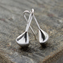 Silver Tear Drop Earrings MJ0255 13