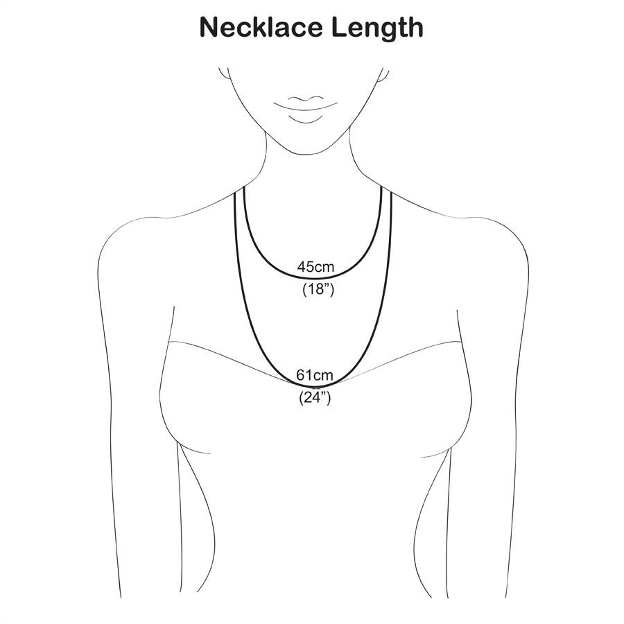 Sterling Silver Contemporary Daisy Necklace